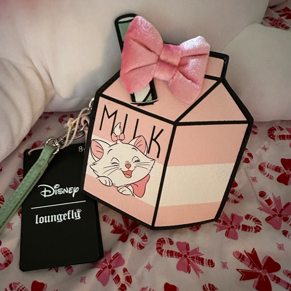 Loungefly Pink and White Disney Marie Coiln Bag